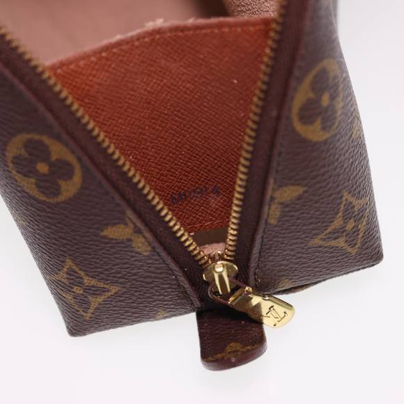 LOUIS VUITTON Monogram Trousse Demi Ronde Cosmetic Pouch M47520 LV Auth hk660 - Picture 12 of 16